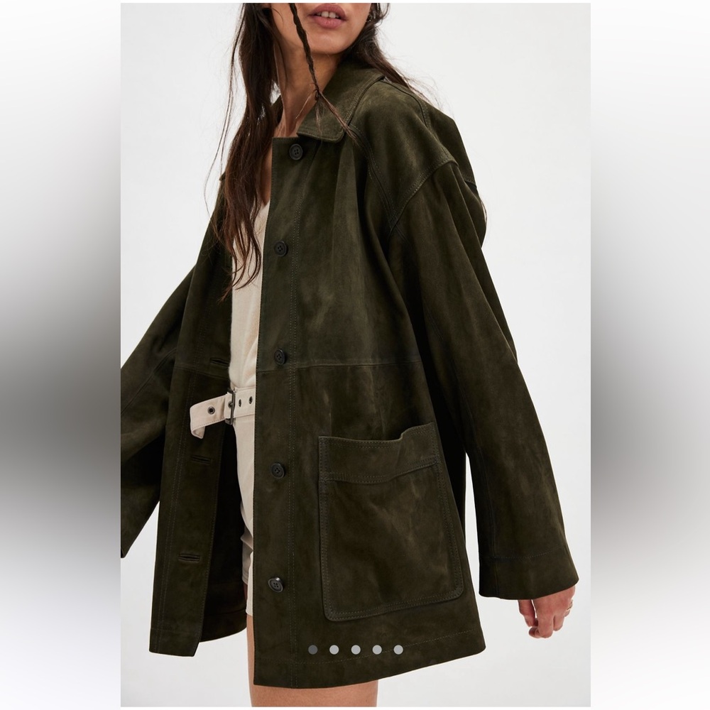 Free People Annalise Suede Barn Jacket NWT